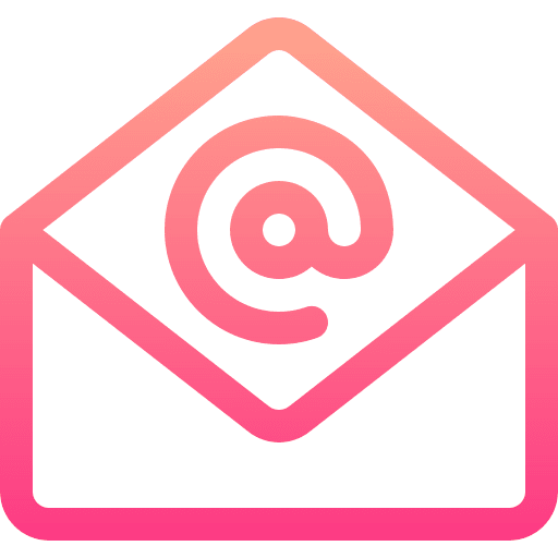 Mail envelope at sign email icon