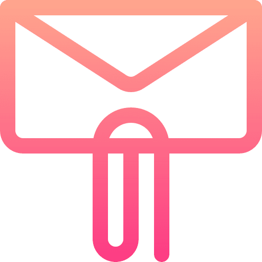 Attachment clip envelope mail icon Attachment clip envelope mail icon