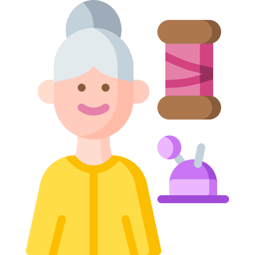 Seamstress profession seamstress people icon