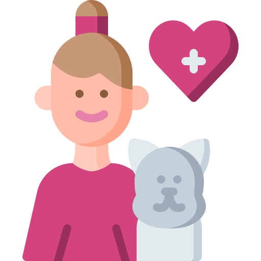 Veterinary people professions and jobs job icon
