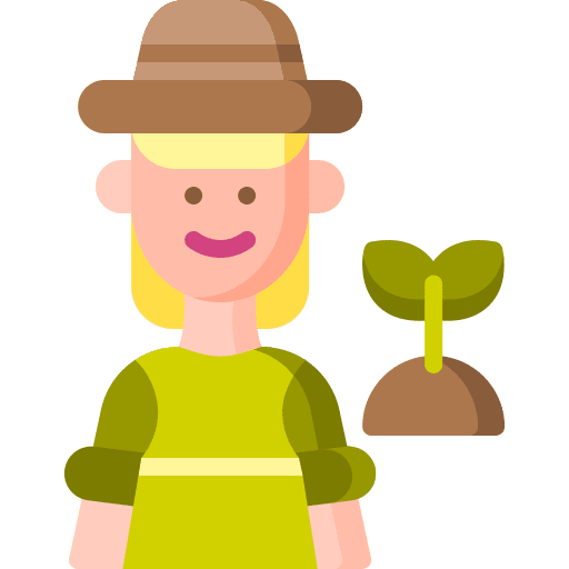 Gardener people gardener profession icon