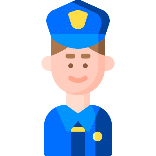 Policeman job man avatar icon