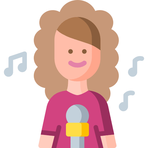 Singer avatar job singer icon Singer avatar job singer icon
