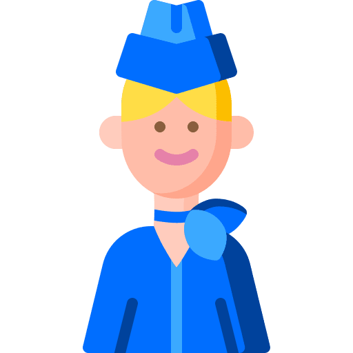 Stewardess stewardess woman professions and jobs icon Stewardess stewardess woman professions and jobs icon