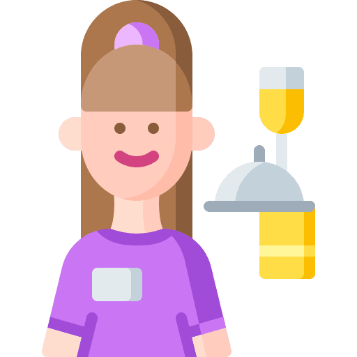 Waitress professions and jobs waitress job icon Waitress professions and jobs waitress job icon
