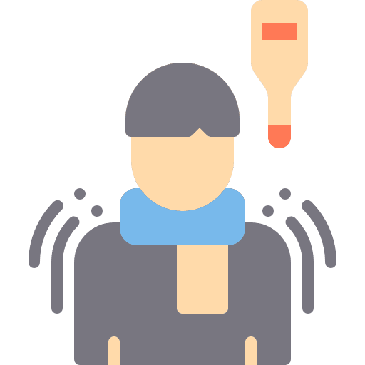 Fever ill healthcare and medical fever icon