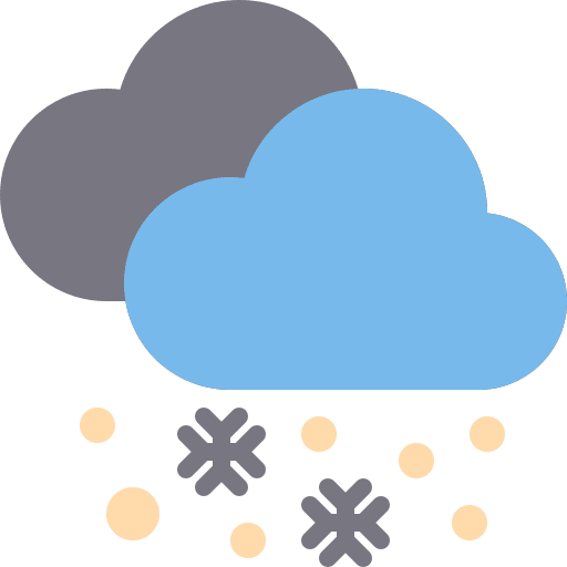 Snow cloud weather cold icon