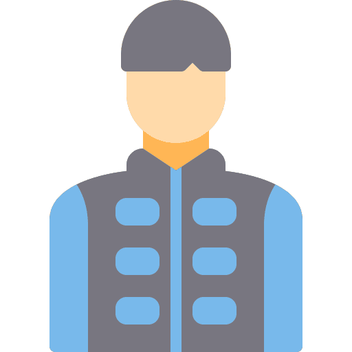 Man life vest jacket weather icon Man life vest jacket weather icon