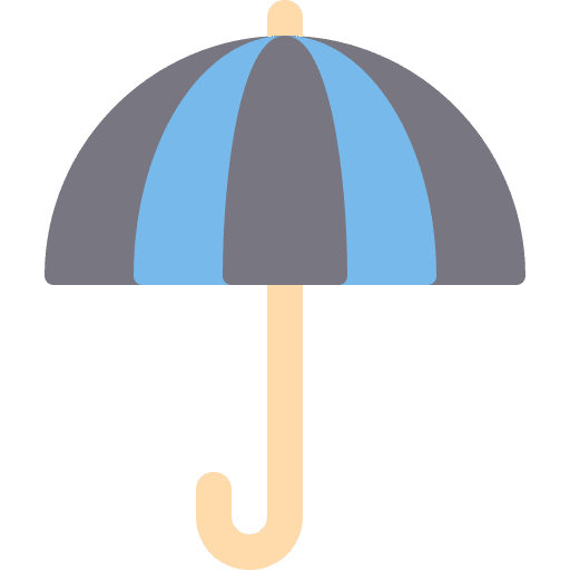 Umbrella protection weather protect icon Umbrella protection weather protect icon