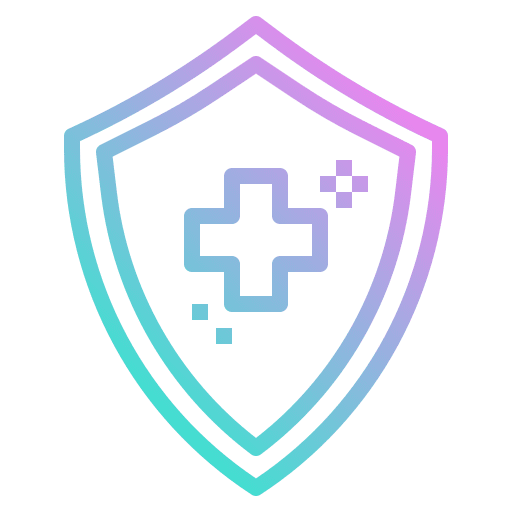 Cleaning protection shield clean icon