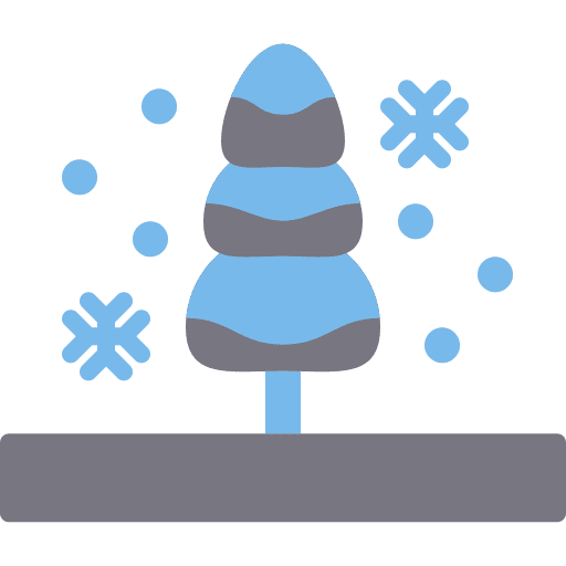 Winter snow pine nature icon Winter snow pine nature icon