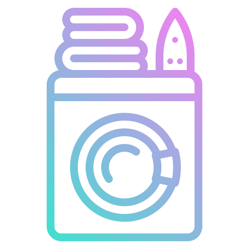 Laundry housekeeping furniture and household appliances icon Laundry housekeeping furniture and household appliances icon