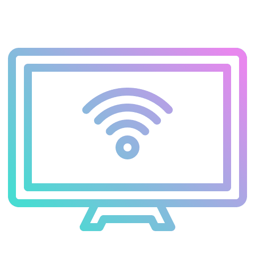 Smart tv connectivity smarthome network icon Smart tv connectivity smarthome network icon