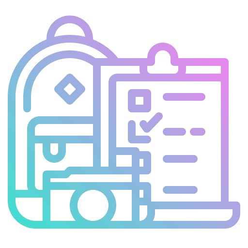 Travel trip travel check list icon Travel trip travel check list icon