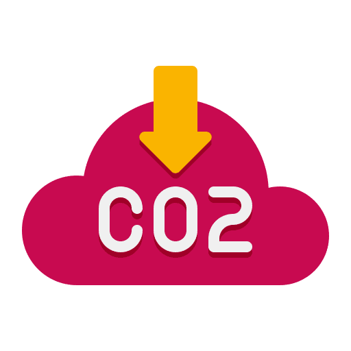 Co2 nature reduce co2 icon