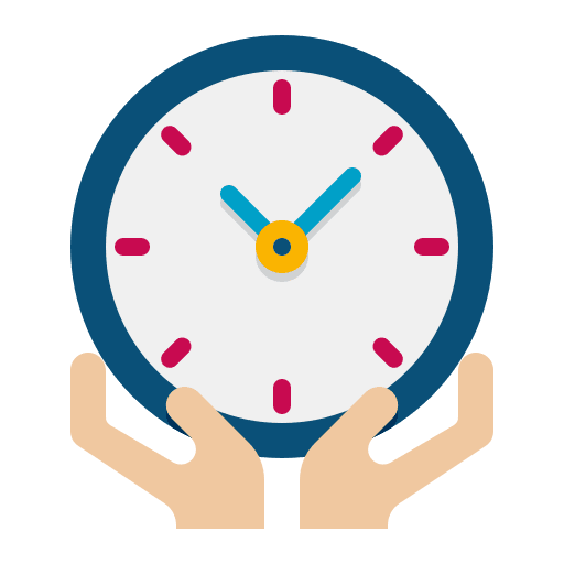 Daylight savings time clock good weather icon