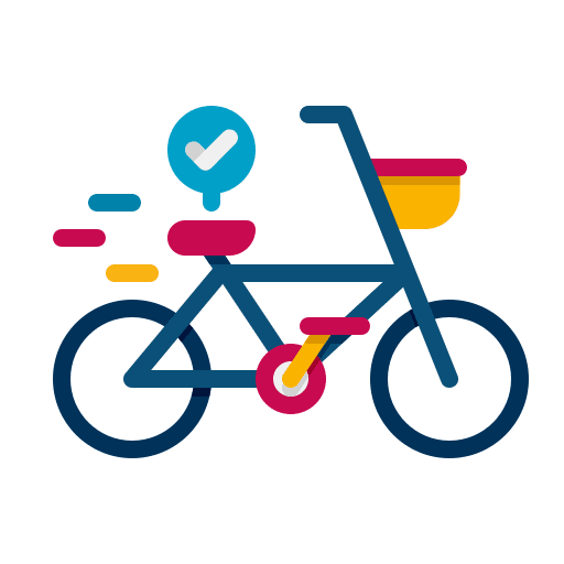 Bike bike eco transportation icon