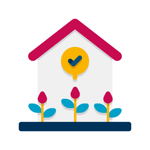 Minimal sustainable sustainability eco home icon