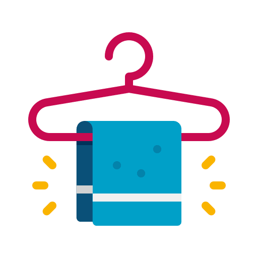 Towels clean cleaning cloth icon