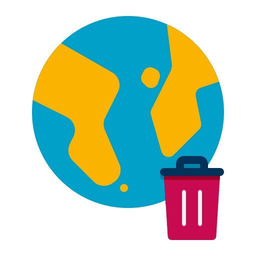 Garbage world contamination ecology and environment icon