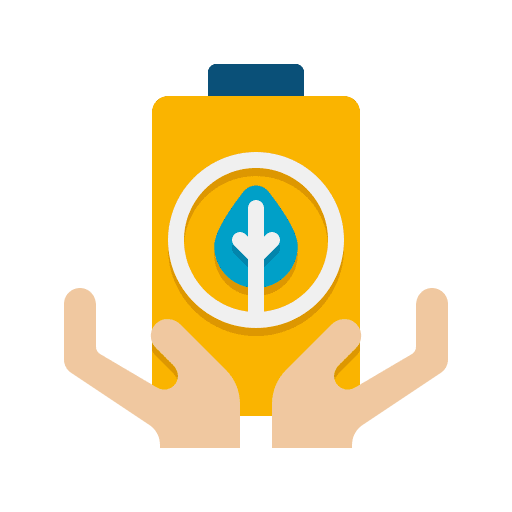 Green energy plant earth sustainability icon