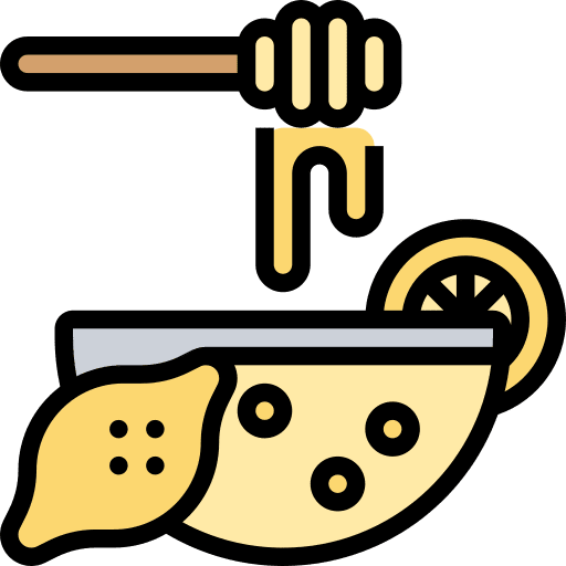 Lemon organic honey dipper icon