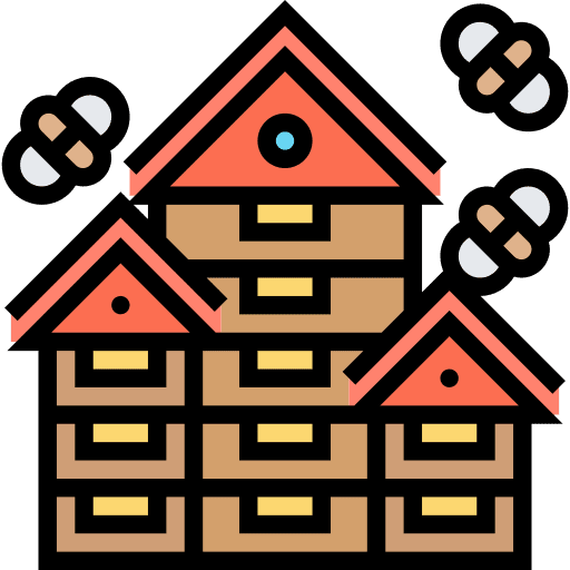 Apiary farming and gardening animals farm icon Apiary farming and gardening animals farm icon