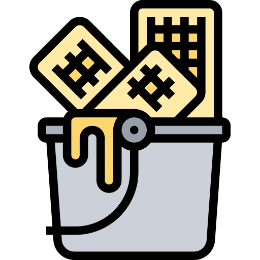 Bucket sweet farming and gardening honey icon Bucket sweet farming and gardening honey icon