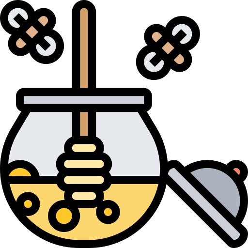 Honey jar animals food and restaurant honey jar icon Honey jar animals food and restaurant honey jar icon
