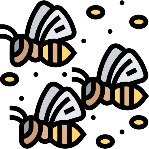Bee entomology honey animals icon Bee entomology honey animals icon