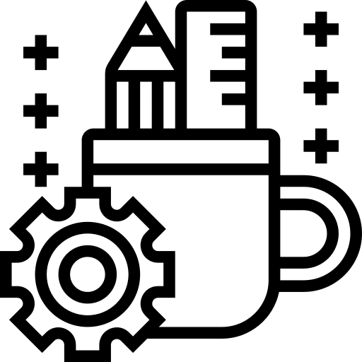 Branding gear marketing graphic tool icon