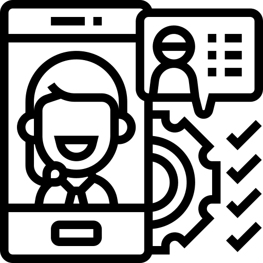 Customer service communications information online chat icon