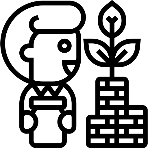 Funding man funding investor icon Funding man funding investor icon