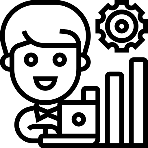 Operation gear user business and finance icon Operation gear user business and finance icon