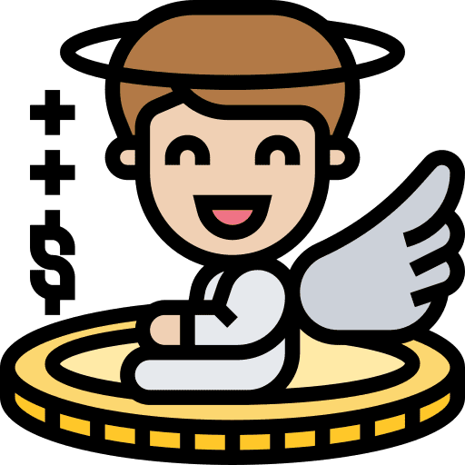 Angel money business business and finance icon Angel money business business and finance icon
