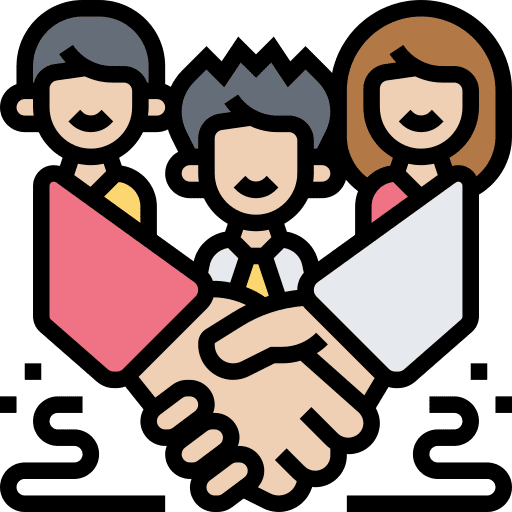 Business partnership teamwork business partnership agreement icon Business partnership teamwork business partnership agreement icon