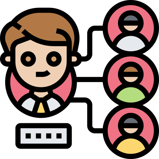 Company structure user company icon Company structure user company icon