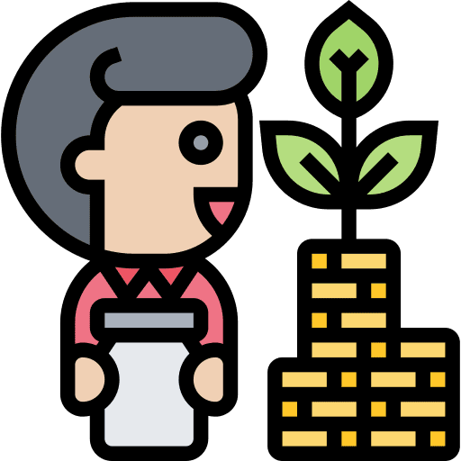 Funding user profit investment icon Funding user profit investment icon