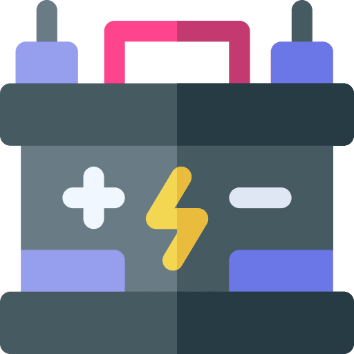 Car battery accumulator electronics car parts icon