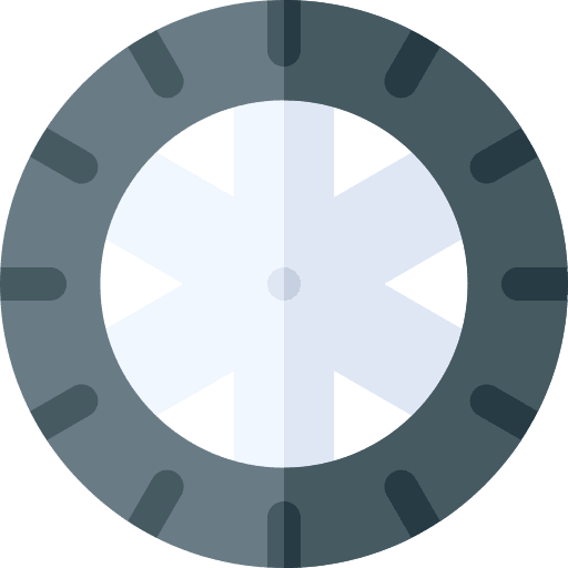 Car wheel transportation pneumatic tyre icon