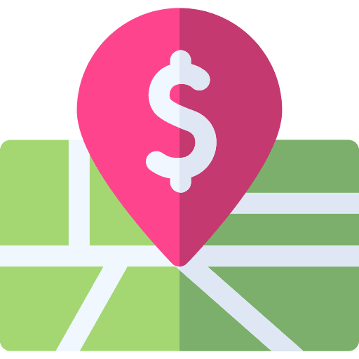 Map map dollar maps and location icon Map map dollar maps and location icon