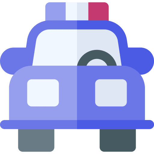 Police car transport automobile transportation icon Police car transport automobile transportation icon