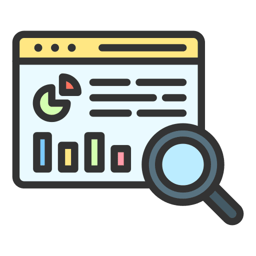 Analysis dashboard business and finance report icon Analysis dashboard business and finance report icon