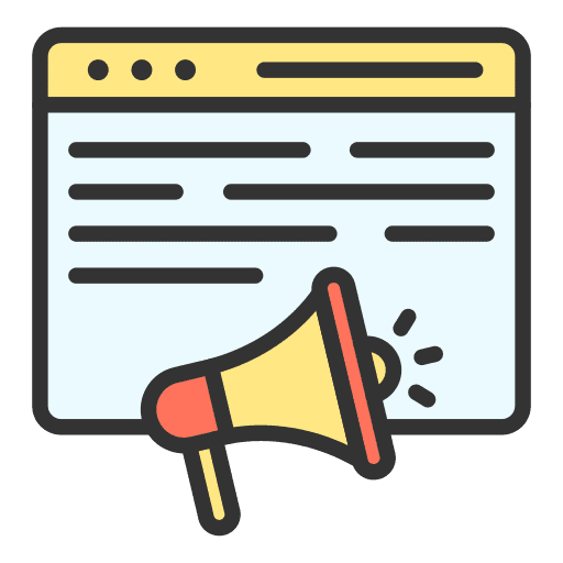 Promote demand site platform promotion computer icon