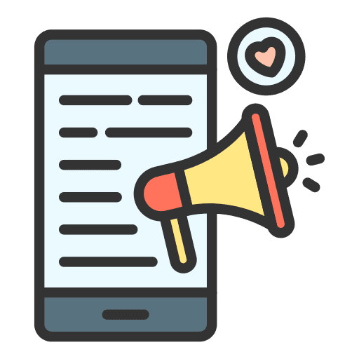 Content spread content megaphone icon Content spread content megaphone icon