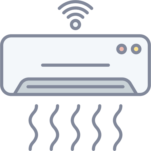 Air conditioner wifi signal air conditioning wireless connection icon