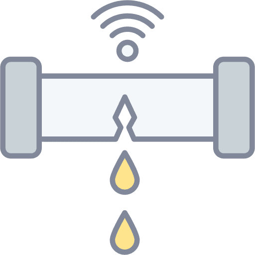 Leak detector smart home sensor electronics icon