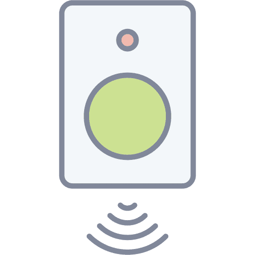 Sensor motion detector wifi electronics icon