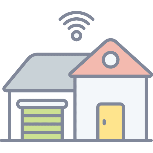 Smart home wifi house smart home icon