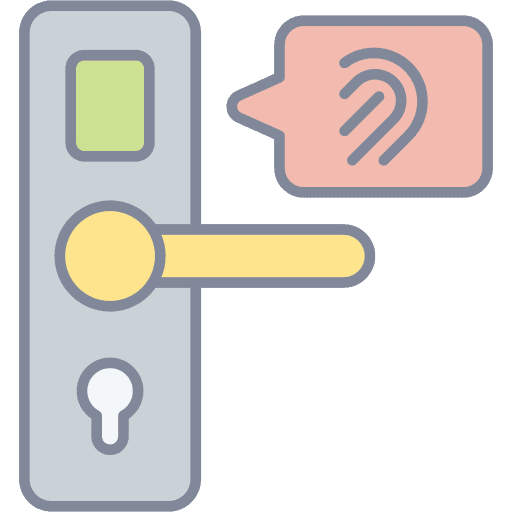 Fingerprint scan fingerprint scan electronics smart door icon Fingerprint scan fingerprint scan electronics smart door icon
